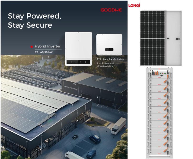 Goodwe 50kW System (56.3kWh battery)